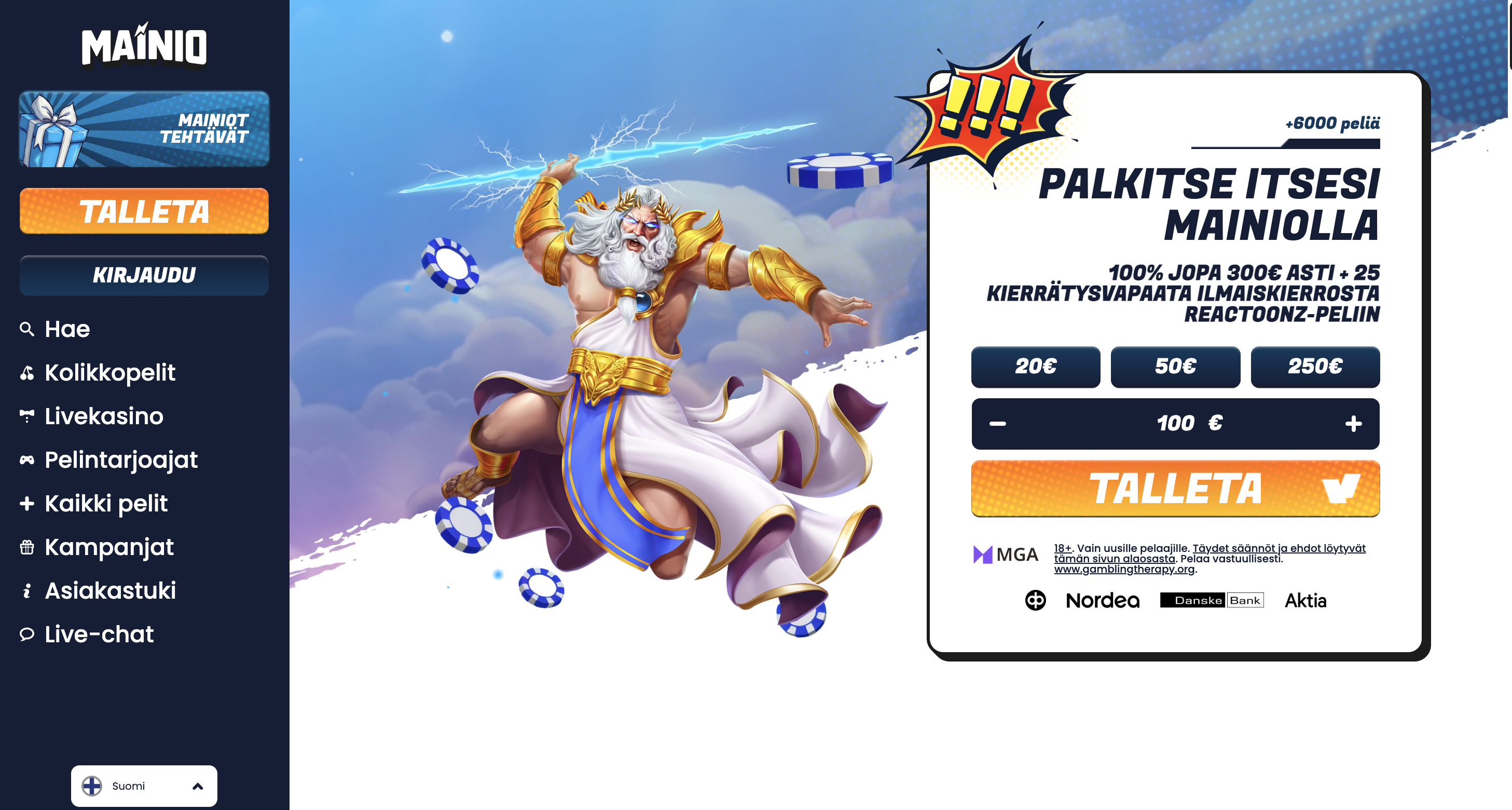 MainioKasino Etusivu