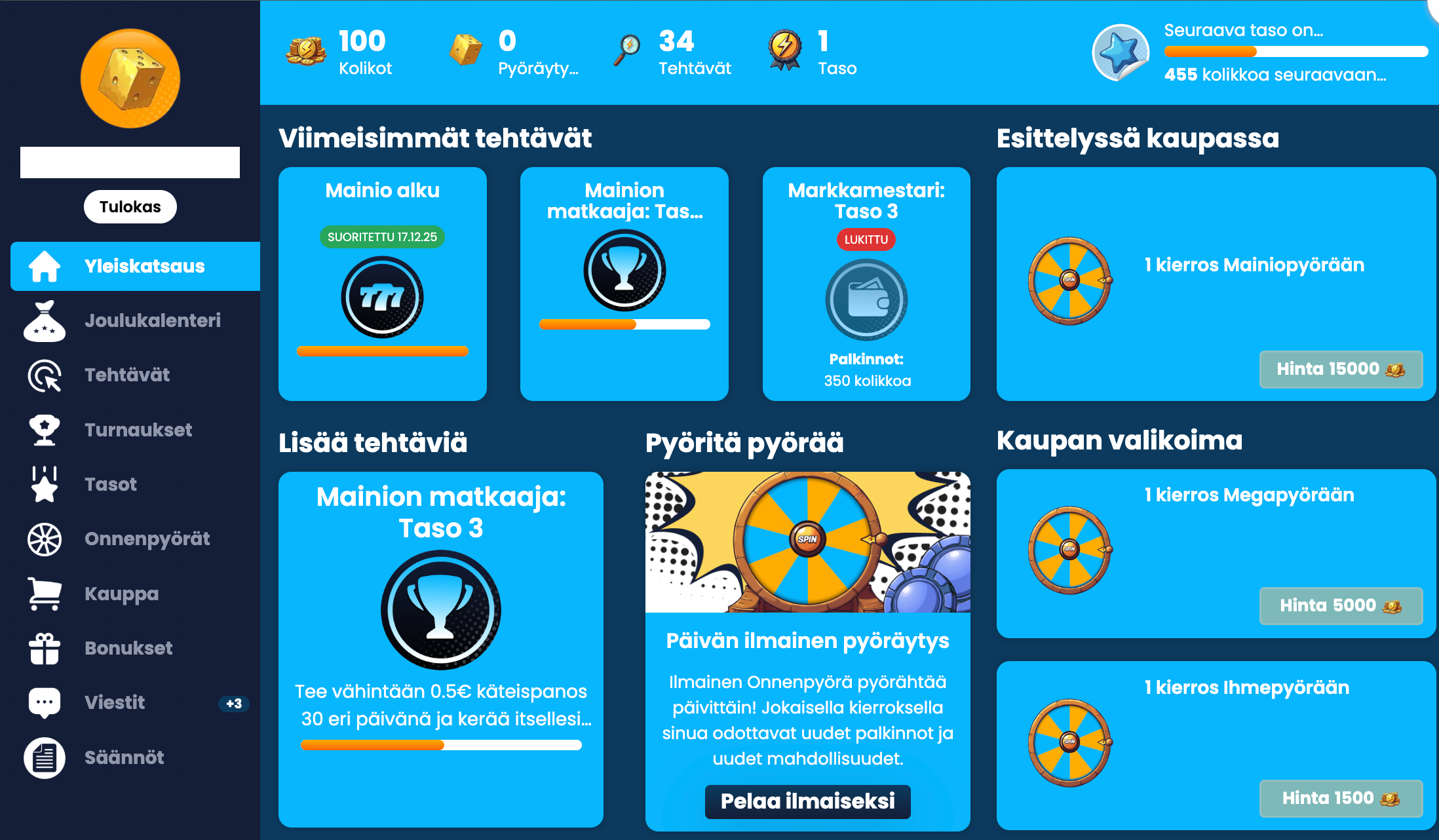 Mainio Marketti yleiskatsaus